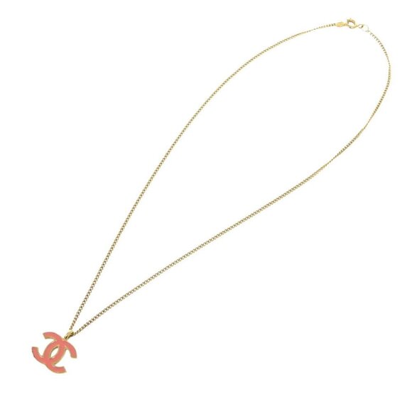 CHANEL Orange Logo Necklace - Picture 4 of 5